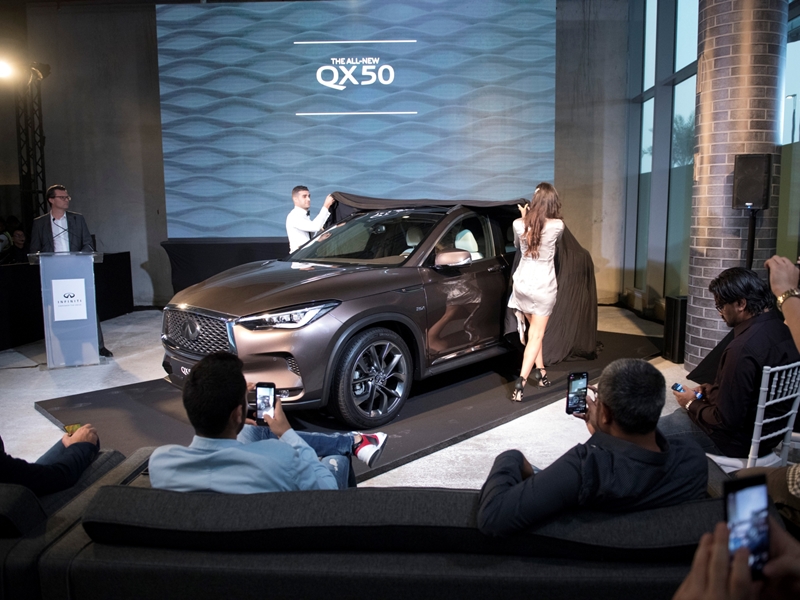 إنفينيتي تكشف عن سيارتها QX50 الجديدة كلياً في الشرق الأوسط